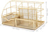 Exerz Desk Organizer Golden Office Desk Accessories Supplies Office Storage Desktop Pencil Pen Holder with Drawer Home Workspace by Exerz