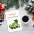 Ogeby Funny Christmas Thank You Card, Funny Garbage Truck Appreciation Card for Friend Family Employee, Christmas