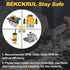 4Pcs Set, 1/4 Inch 1/2" 3/4", 1", 1-1/4", 1-1/2" Top and Bottom Bearing Flush Trim Router Bits Shank, Cutting Diameter