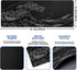 Japanese Gaming Mouse Pad Abstract Black Mouse Pad 31.5x11.8 Inch Black Sea Wave Texture Non-Slip Rubber Base Large Ocean Mousepad Stitched Edges Keyboard Mouse Mat Desk Pad for Office and Home by Hahaluo