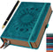 Journal Notebook for Women/Men, Classic Lined Writing, 360 Pages Leather Hardcover, Vintage Sun & Moon Design,