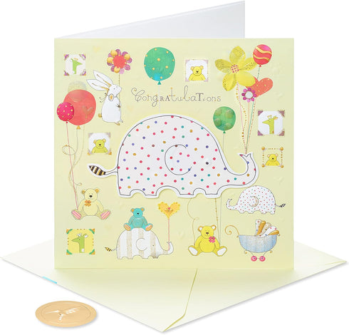 Papyrus New Baby Card - Designed by House of Turnowsky (Warm and Happy Wishes)