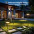 2 Pack 2X 12Hrs LETMY Solar Pathway Lights Outdoor, Brighter Solar Lights Outdoor Waterproof, Taller Pathway Light