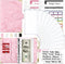 Onlyesh Budget Binder, 28Pcs Cash Envelopes for Budgeting, Marble 6-Ring Money Saving Binder (Pink)