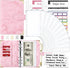 Onlyesh Budget Binder, 28Pcs Cash Envelopes for Budgeting, Marble 6-Ring Money Saving Binder (Pink)