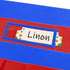 School Seat Chair with Storage Pocket Organizer, Multiple Pockets for Home, Classroom, Preschool (Red+Blue)