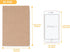 TWONE 9 Packs Kraft Brown Soft Cover Notebook Journals, 5.5" x 8.25", Ruled 60 Pages/30 Sheets for Journal, Sketchbook