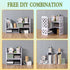 Felmis Desktop Organizers with Shelves, PVC Adjustable Display Shelf for Office Desk, Home Decor, Makeup