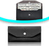 Budget Binder Cash Envelopes Wallet, Reusable Pu Leather Money Organizer for Cash and Bank Card, Black