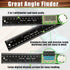 Digital Angle Finder Protractor, 2-in-1 Miter Saw Protractor, 7 Inch/200mm ABS Ruler for Woodworking, Metalworking,