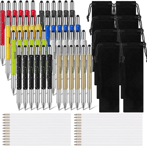 24 Pcs Multitool Pen 6 in 1 Screwdriver Pen Gadget Stocking Stuffers