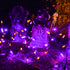Dazzle Bright Purple and Orange Halloween Lights, 2 Pack Total 100LED 32FT Waterproof Mini String Lights for Decorations
