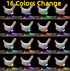 ChickenSoNice 16 Chicken Egg lamp, Colors Change Chicken lamp with Remote Control, Resin Chicken Egg Night Light