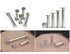 LBY 120pcs Chicago Screws Binding Screw Posts,M5 x 10/15 /20/25 /30/35mm Book Screws,Binding Barrels and Screws Assortment Kit, for Leather Saddles Purses Belt Repair,Nickel-Plated