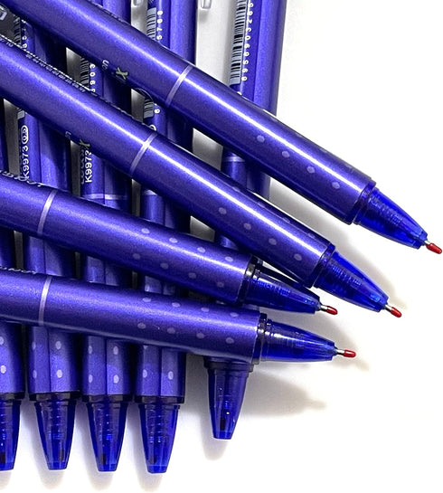 sencoo 12 Pack Erasable Blue Gel Pens, Retractable Blue Ink Rollerball Pens for Students Office School Gifts