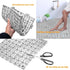 12 Pcs Drainage Mat Modular Interlocking Cushion, 11.8" x 11.8" Non-Slip Interlocking Rubber Floor Tiles for Deck Pool