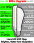 E26 200W Equivalent LED Corn Light Bulb, Non-Dimmable, 3000lm 4000K Natural White Bright, E26/E27 Medium Base, 1 Pack