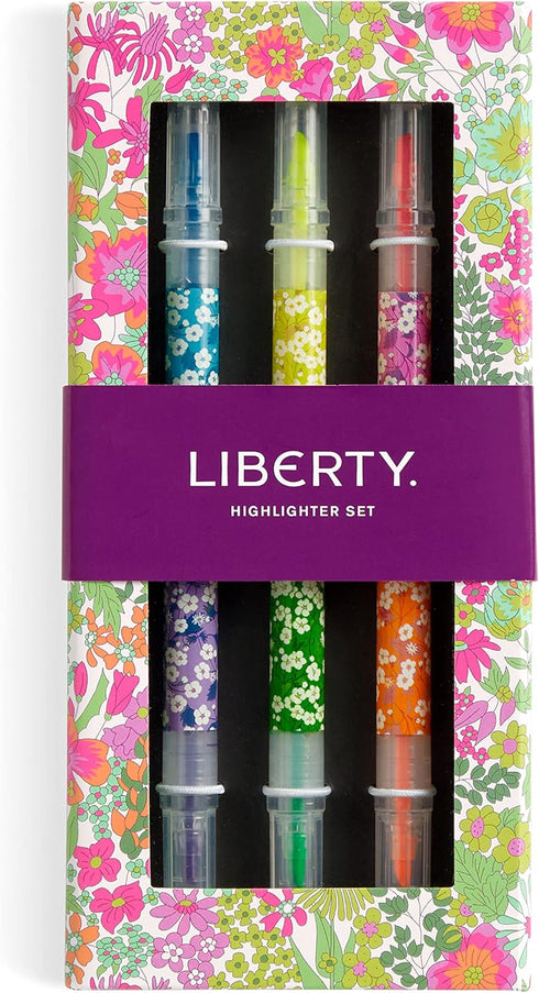 Galison Liberty Mitsi Highlighter Set: 6 Neon Ink Colors with Japanese Design