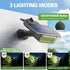 Latband 4 Pack IP68, 2 1, Solar Spot Lights Outdoor Waterproof Auto On/Off Bright Solar Powered Spotlights with Wall