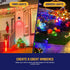 9 38 2 Pack Kyosho Solar Color Spot Lights Outdoor, Lighting Modes Halloween Christmas Lights, LEDs Color Changing