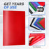 Sooez 6 Pack Heavy Duty Plastic Folders with Pockets, 2 Pockets Folder, Classic Colors for Back to School