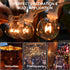 50Ft G40 25 Bulbs(5 Commercial SUNSGNE Globe String Lights with Clear Edison Spare), White String Lights Outdoor Patio
