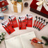 Sayglossy 48 Sets Christmas Employee Appreciation Gifts Bulk, Santa Claus Sublimation Pens with Inspirational Ballpoint
