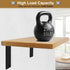 9x5 Inch,Pack 4 Alise Floating Shelf Brackets Heavy Duty L-Shaped Wall Brackets - Black Angle Corner Braces