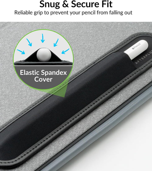 Afterplug 1st 2nd, 3M Stylus Holder for Apple Pencil & USB-C, Pro, and Slim Stylus Rip-Resistant Elastic Sleeve