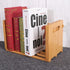 NUOBESTY Bamboo Extension Book Rack - Bamboo Desktop Organizer, Expandable Book Shelves Storage Rack (Wood Color)