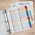 Cardinal 60990 OneStep Printable Table of Contents/Dividers, 52-Tab, 11 x 8.5, Multicolor