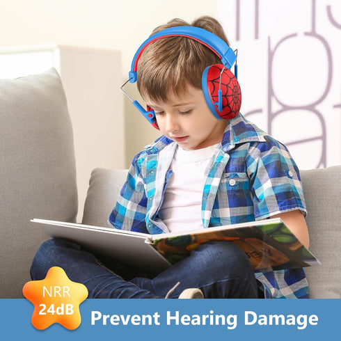 ProCase Kids Noise Cancelling Headphones for Autism, Monster Jam Truck Ear Protection, Noise Reduction Earmuffs -Sman