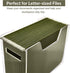 Acrylic File Holder - Clear Hanging File Organizer Box, Modern Acrylic File Folder Organizer, Lucite Hanging File Crate