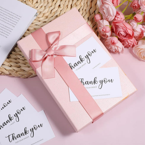 FdcLixuvol 100Pcs 3.5 2 Inch Thank You for Your Order Cards, x Mini Thank You for Your Order Cards for Small Business
