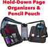 Case-it The Dual 2-in-1 Zipper Binder - Two 1.5 Inch D-Rings, Pencil Pouch, Multiple Pockets, Midnight Blue