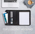 Samsill Professional Padfolio, Black, Full Size, 10.1 Inch Tablet Sleeve, 8.5 x 11 Inch Notepad