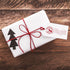 North Pole Self Inking Stamp, 13/16" x 2 3/16" Reindeer Rubber Stamp, Red Ink Christmas Letter Imprint