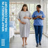 GERVRA Reusable Hospital Gown - Patient Gowns with Tie Back, Unisex Medical Gowns for Hospital, Clinic, Recovery & Home