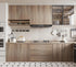 Thick Brown Wood Contact Paper Peel and Stick Wallpaper Roll Self Adhesive Countertops Waterproof Removable Faux Wood Grain Vinyl Wrap Matte Burnt Brown Kitchen Cabinets Dresser 16"x118" by BOMENG
