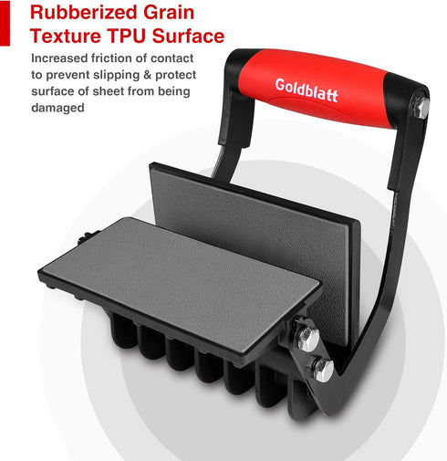 Goldblatt Plywood Carrier Tool, Panel Lifting Tool for Drywall and Synthetic Cement Board, Clamping Thickness up to 1
