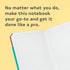 Go-To Notebook with Mohawk Paper, Brick Red Blank, Simple Blank Page Productivity Journal