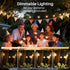 wtiyvxr 50 G40 Lights,26 Bulbs(2 IP65 Dimmable Bulbs E12 2700K FT Outdoor String Lights Globe Shatterproof Patio