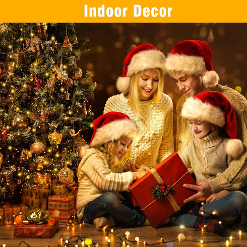 200 (66FT) Nisocy LED Christmas Connectable String Lights Outdoor Waterproof Warm White Fairy Lights with Plug, Tree