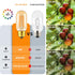 Amber Dimmable Tubular LED Bulb T45 Edison 60W Equivalent 6W 500lm 2200K Warm White, Pack of 2