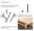 cSeao 100pcs M6 15mm 25mm 35mm 45mm 55mm 65mm 75mm Baby Bed Crib Screws Hardware Replacement Parts Assortment Kit, Zinc