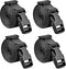Premium Utility Straps with Quick Release Buckle, Adjustable Nylon Lashing Straps for Camping Gear, Black 4Pcs