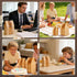 CllyCnny 40 Packaging 40 Pcs Paper Bread Bags for Homemade Bread, Sourdough Bags with Window - Loaf Bakery Bags