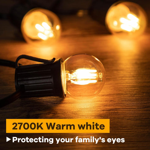3 Watt Dimmable Low Wattage LED Bulbs, E26 Standard Base, 25 Watt Equivalent, Amber Glass, 2 Pack