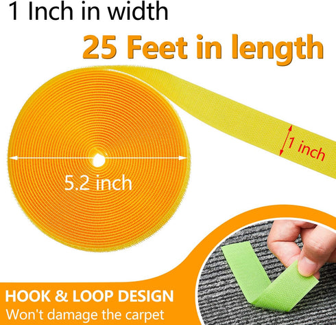 Zonon 4 Roll 100 Feet Carpet Marker Strips for Classroom Decoration - School Teachers Supplies