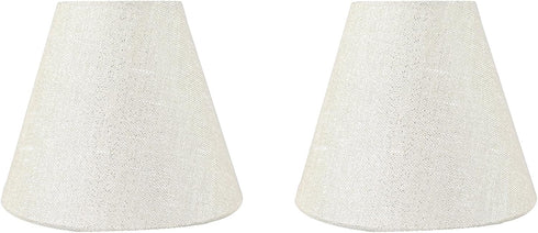 Urbanest Set of 2 3-inch by 6-inch by 5-inch Hardback Chandelier Shade, Metallic